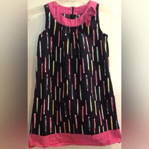 Gymboree pink blue girls dress size 10